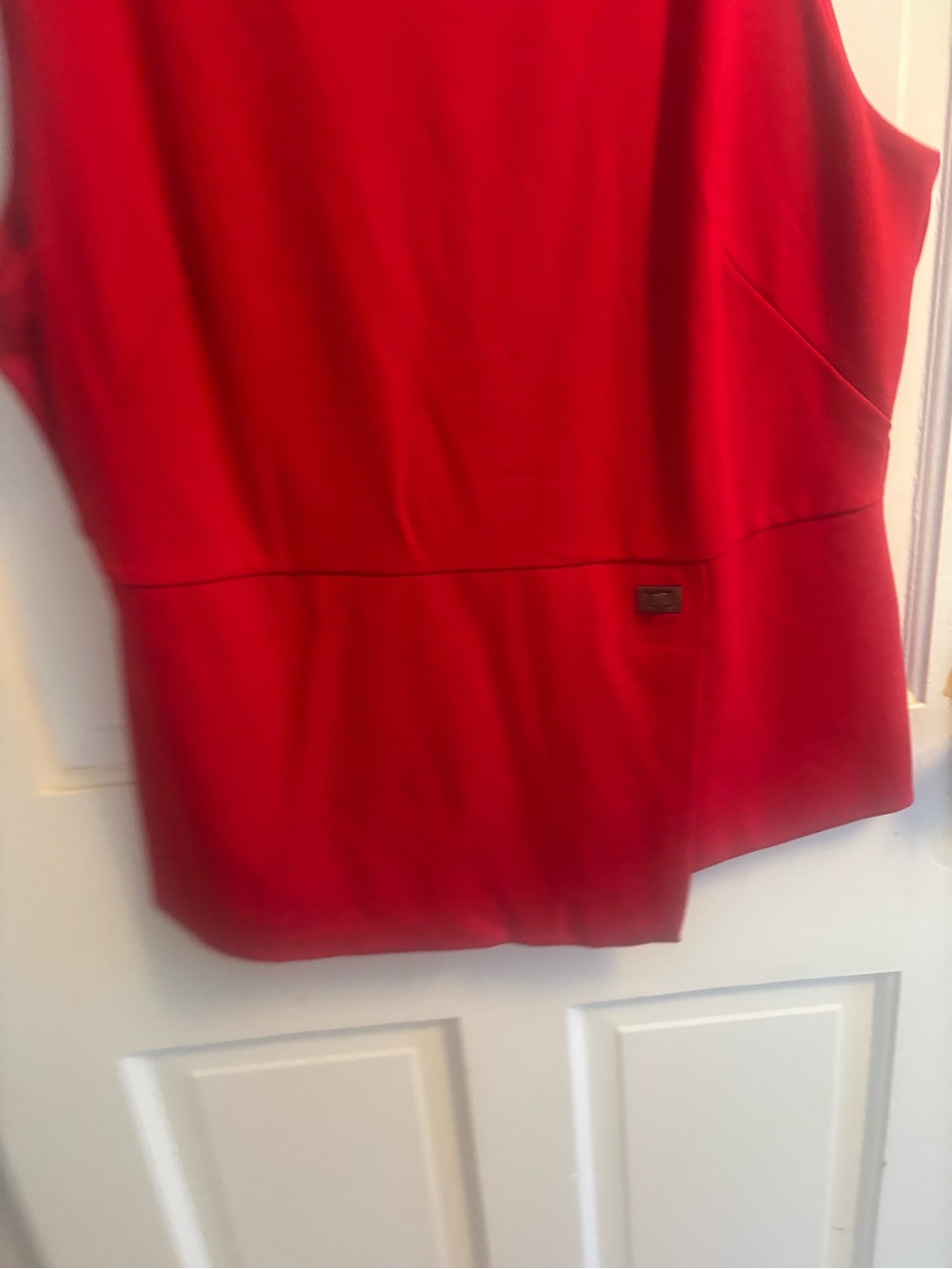 White House Black Market Red Sleeveless Tank Top